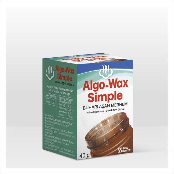 sifa1000x10007 Algo-Wax Simple Buharlaşan Merhem